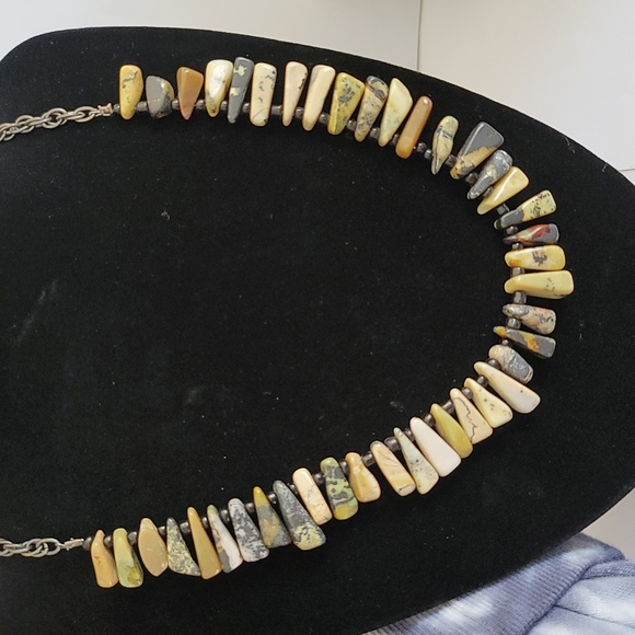 Artisan Jasper Stone Necklace - Picture 1 of 5